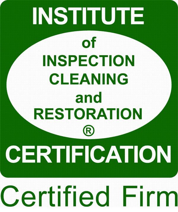 The logo for the institute of inspection cleaning and restoration.