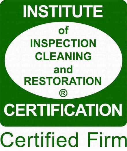 The logo for the institute of inspection cleaning and restoration.