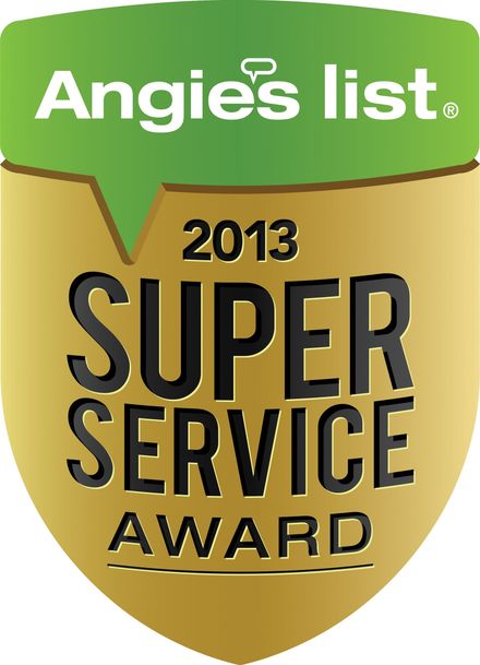 The logo for the angles list super service award.