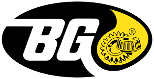 BG logo: White letters