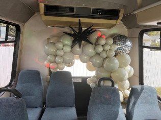 Balloons Decoration in a Bus