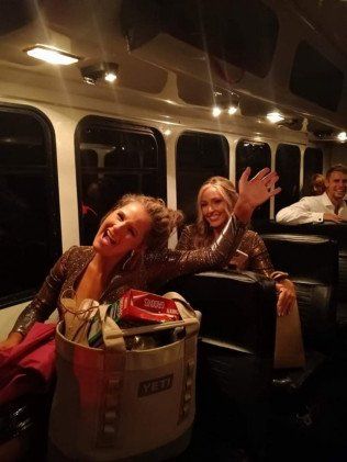 Happy Customers in Party Bus