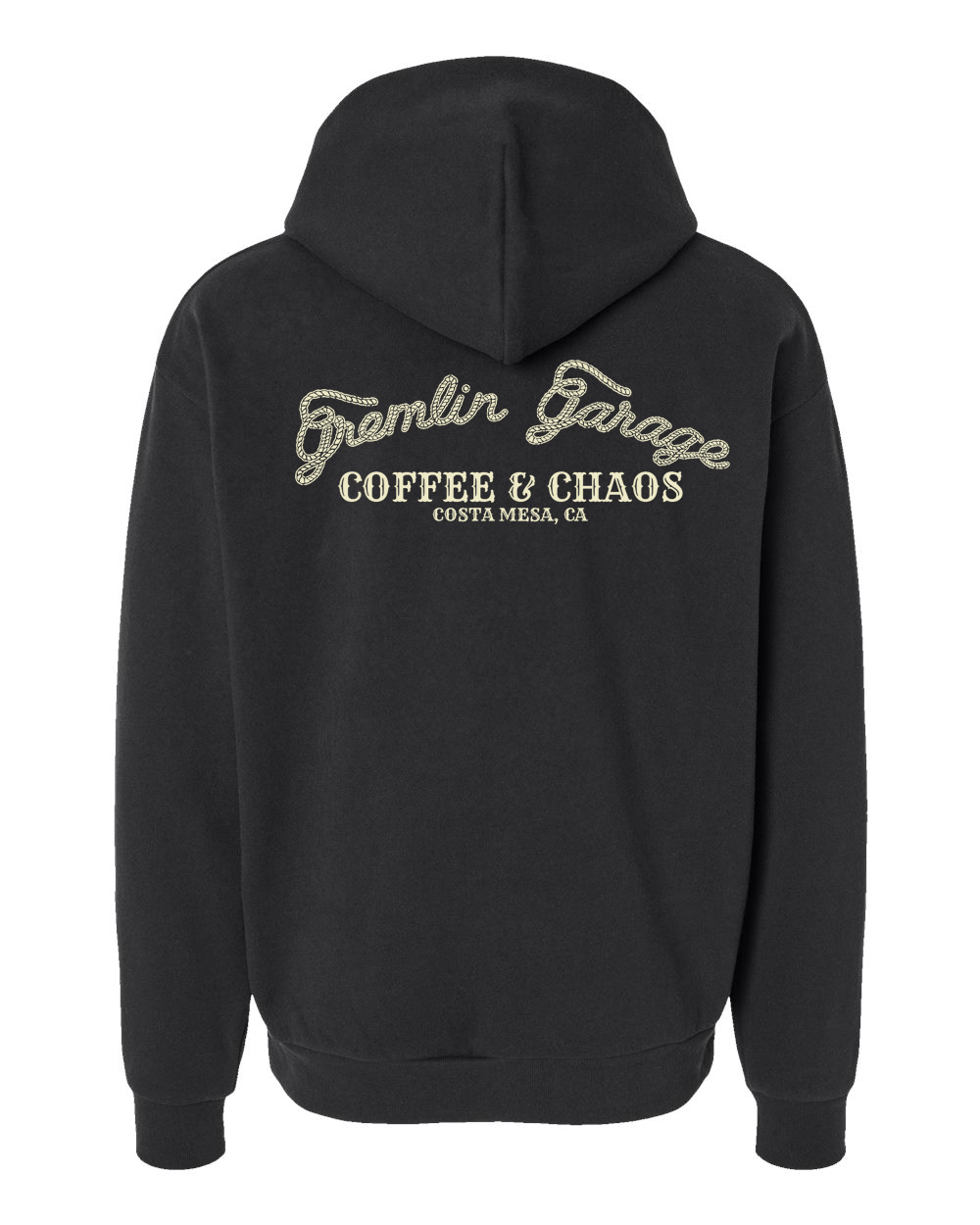 Gremlin Rope Hoodie (Cream Lettering)