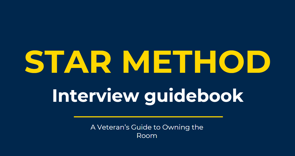The star method interview guidebook is a veteran 's guide to owning the river.