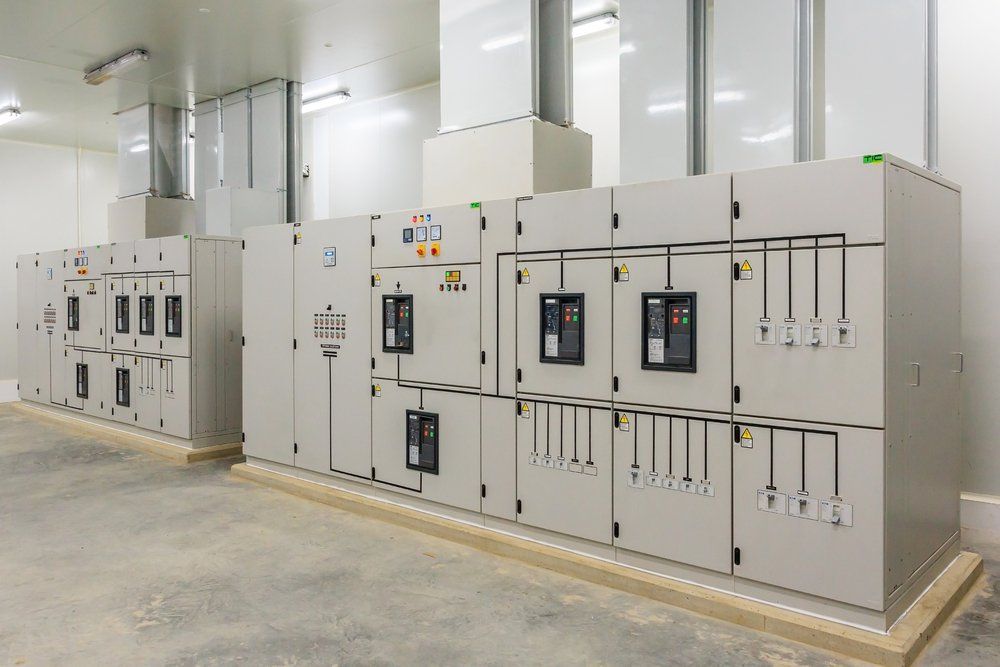 Power Control Panels In Industrial Area — Barnes Electrical in Gladstone, QLD