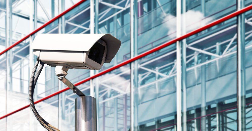 CCTV Camera Installed In Commercial Building — Barnes Electrical in Gladstone, QLD