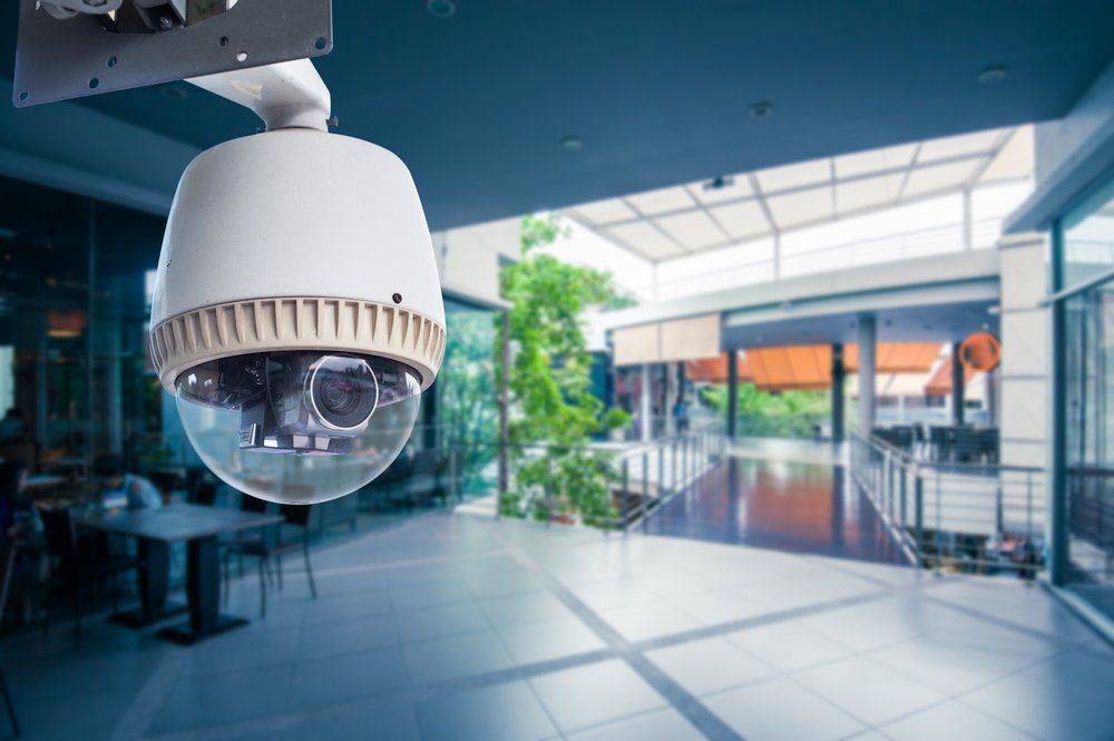 Security Camera Installed In Mall — Barnes Electrical in Gladstone, QLD