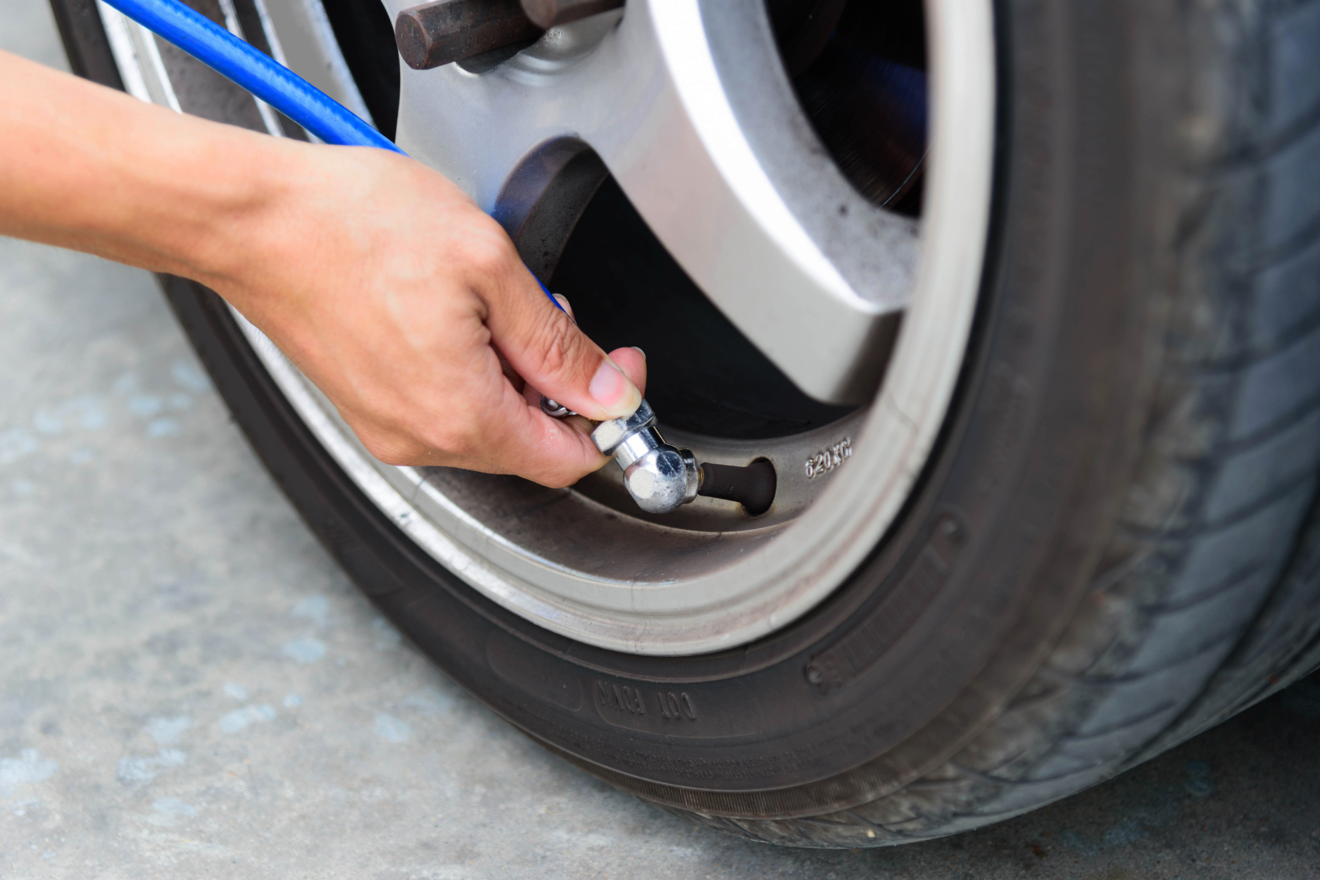 Inflating a tire