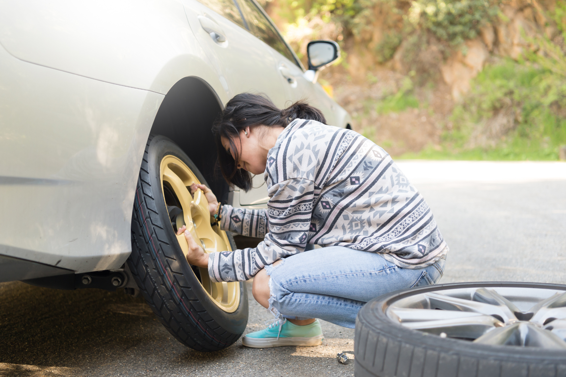 Changing a Flat Tire