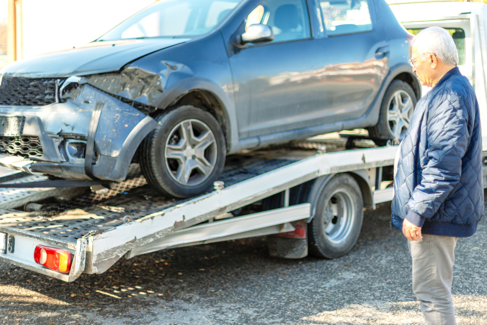 Car Accident and a Tow Truck