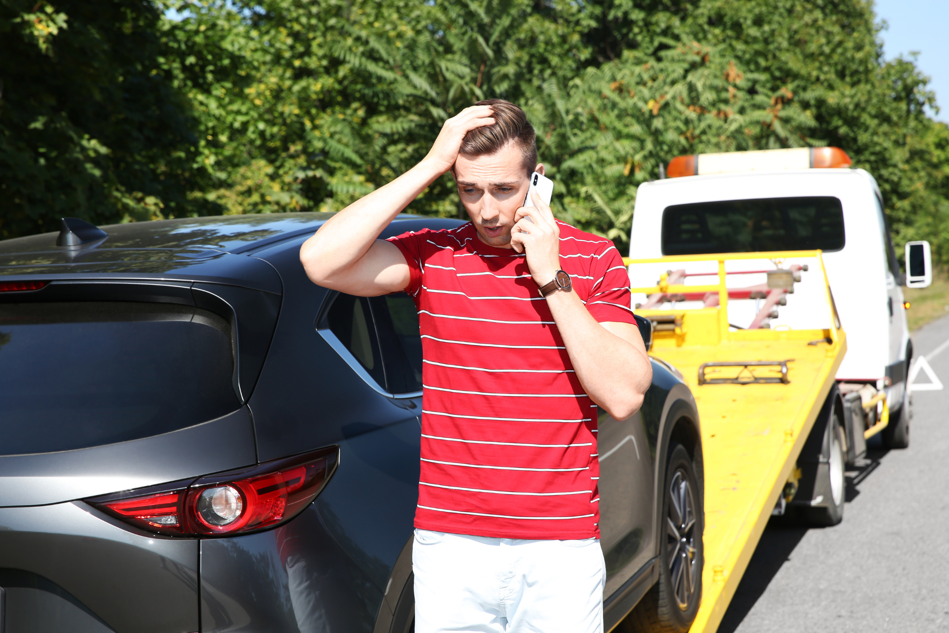 Car Being Towed