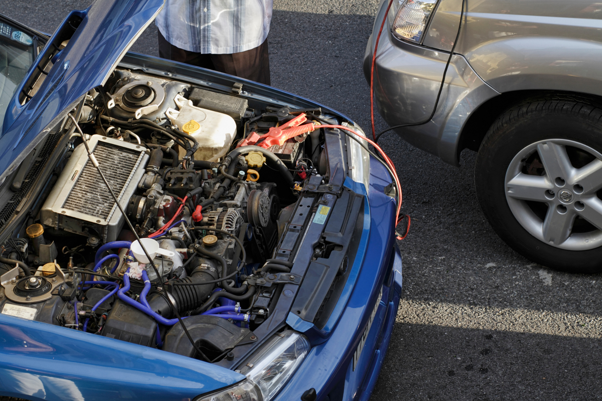 Jump-Start Car Battery