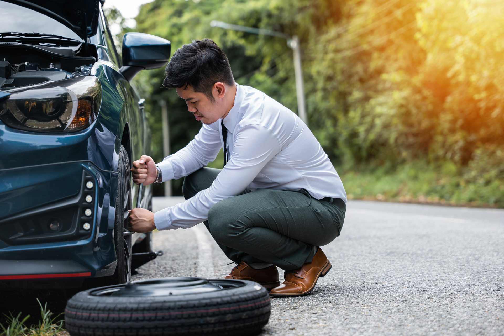 Changing a Flat Tire
