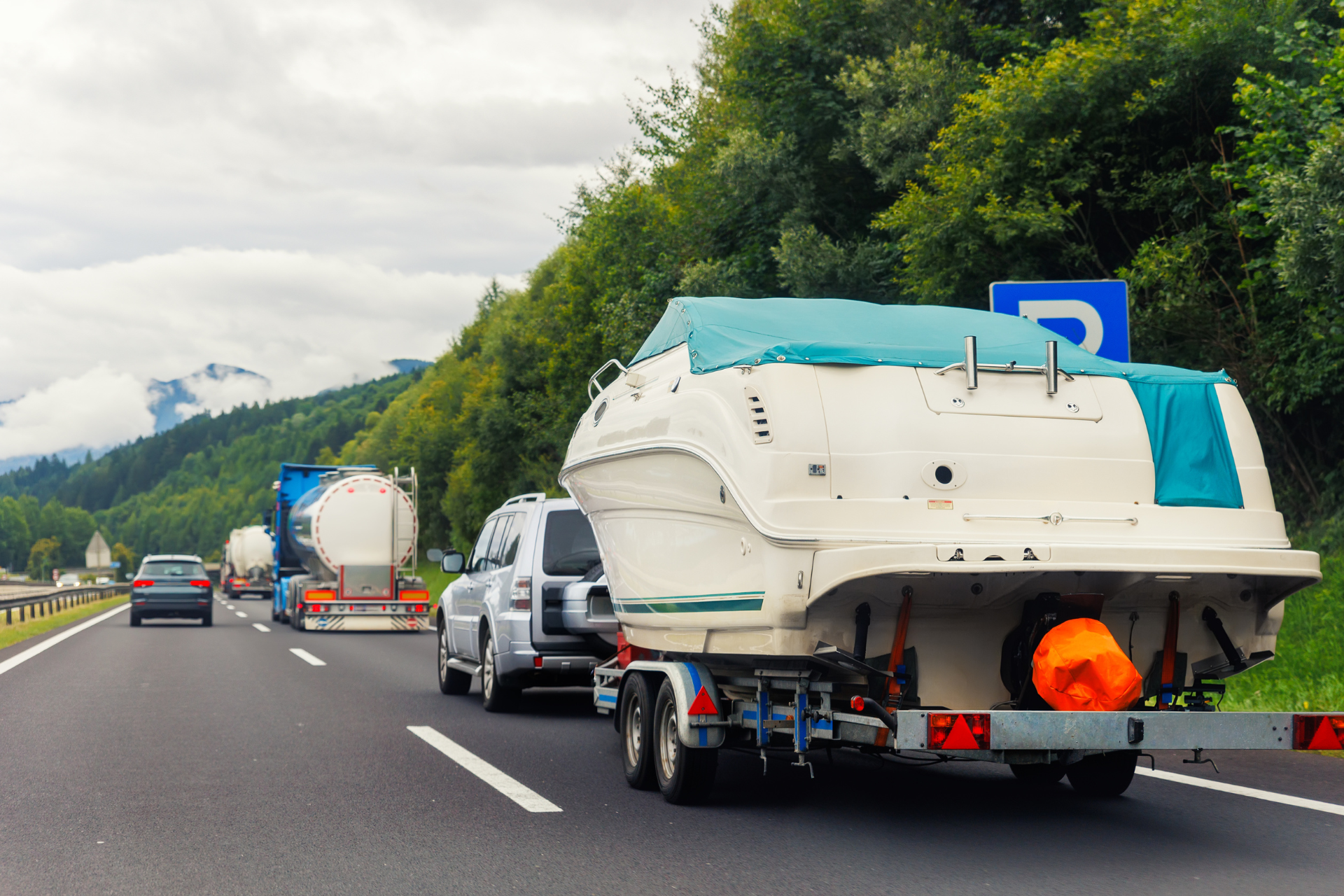 Towing a Boat