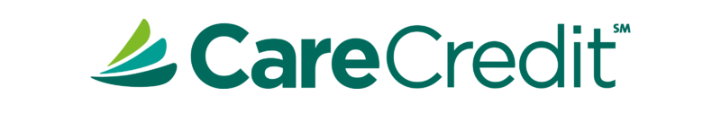 CareCredit logo: Green stylized leaves next to the words 