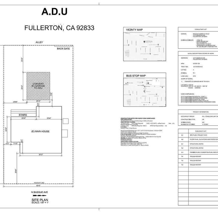 A black and white drawing of a house in fullerton ca