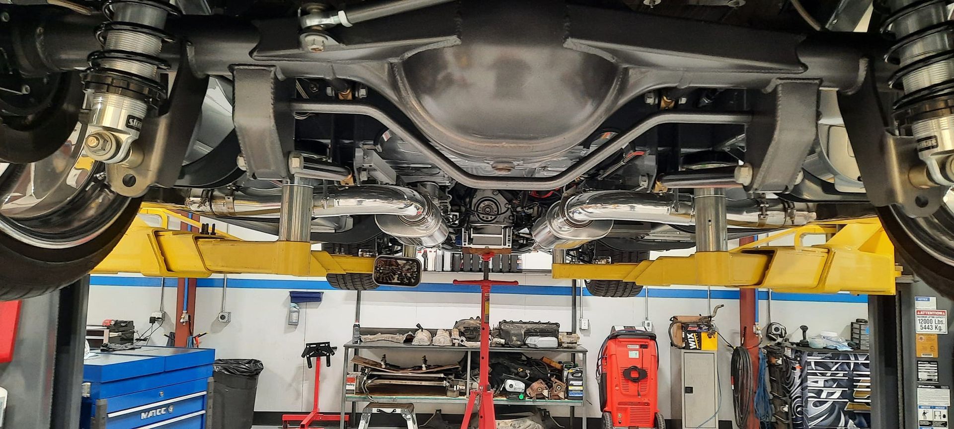 Underside and Rear Axle Assembly of a Classic Car | SRU Automotive LLC