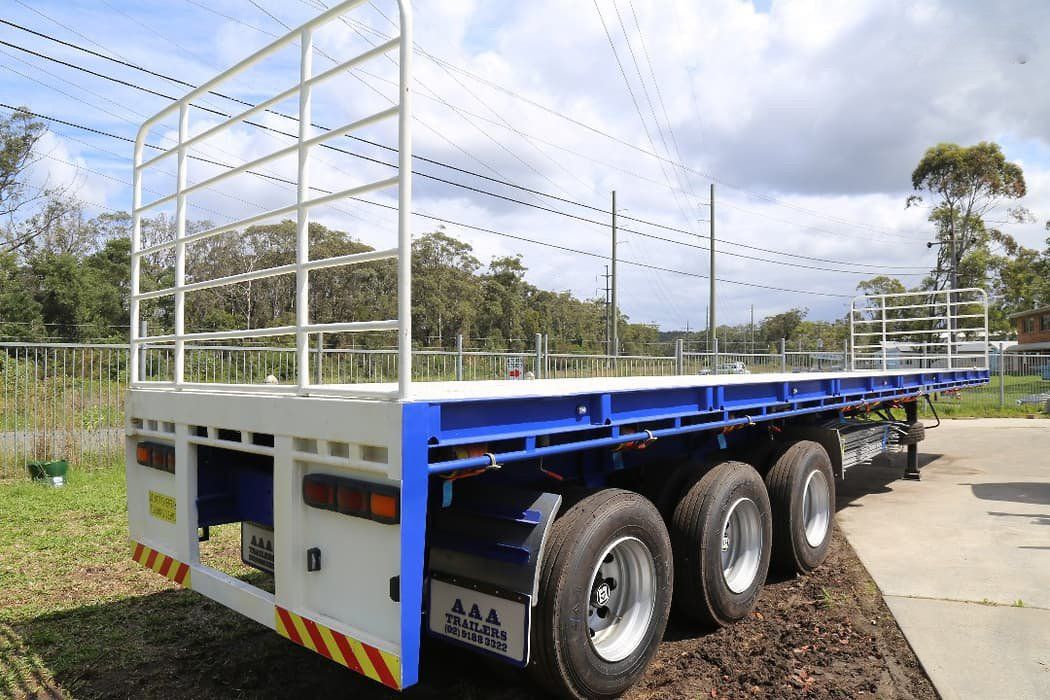 flat deck semi front