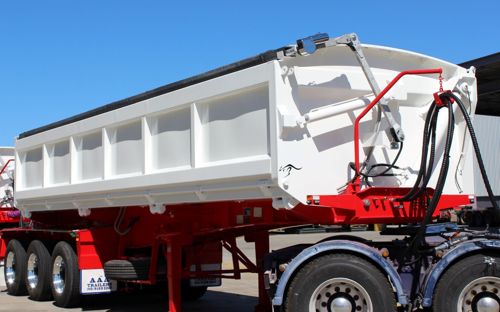 an AAA Trailers side tipper