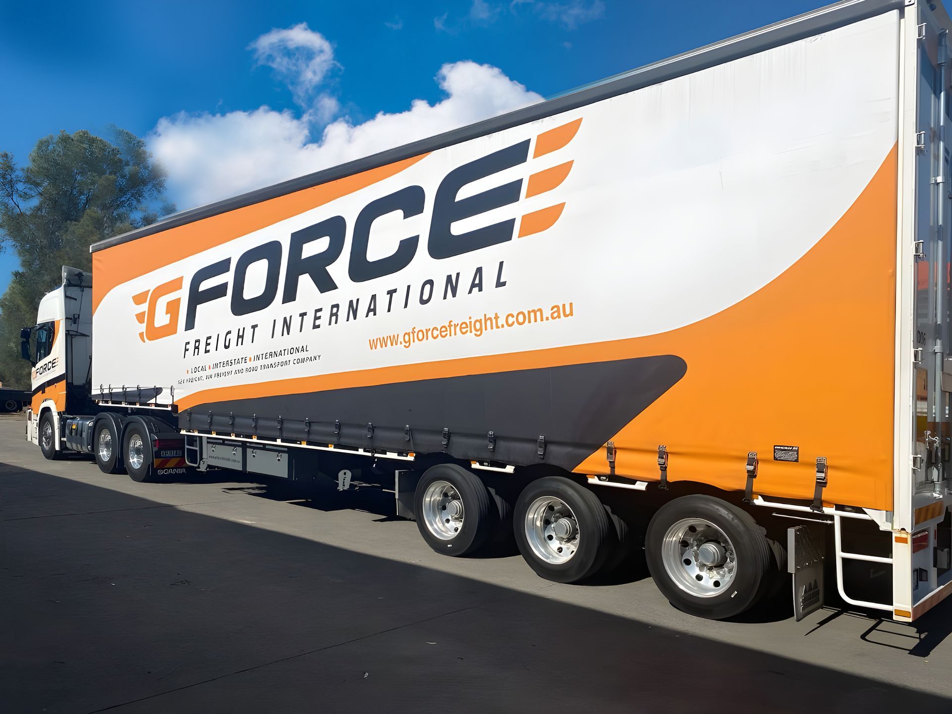 Customised Truck Trailer with Fleet Branding