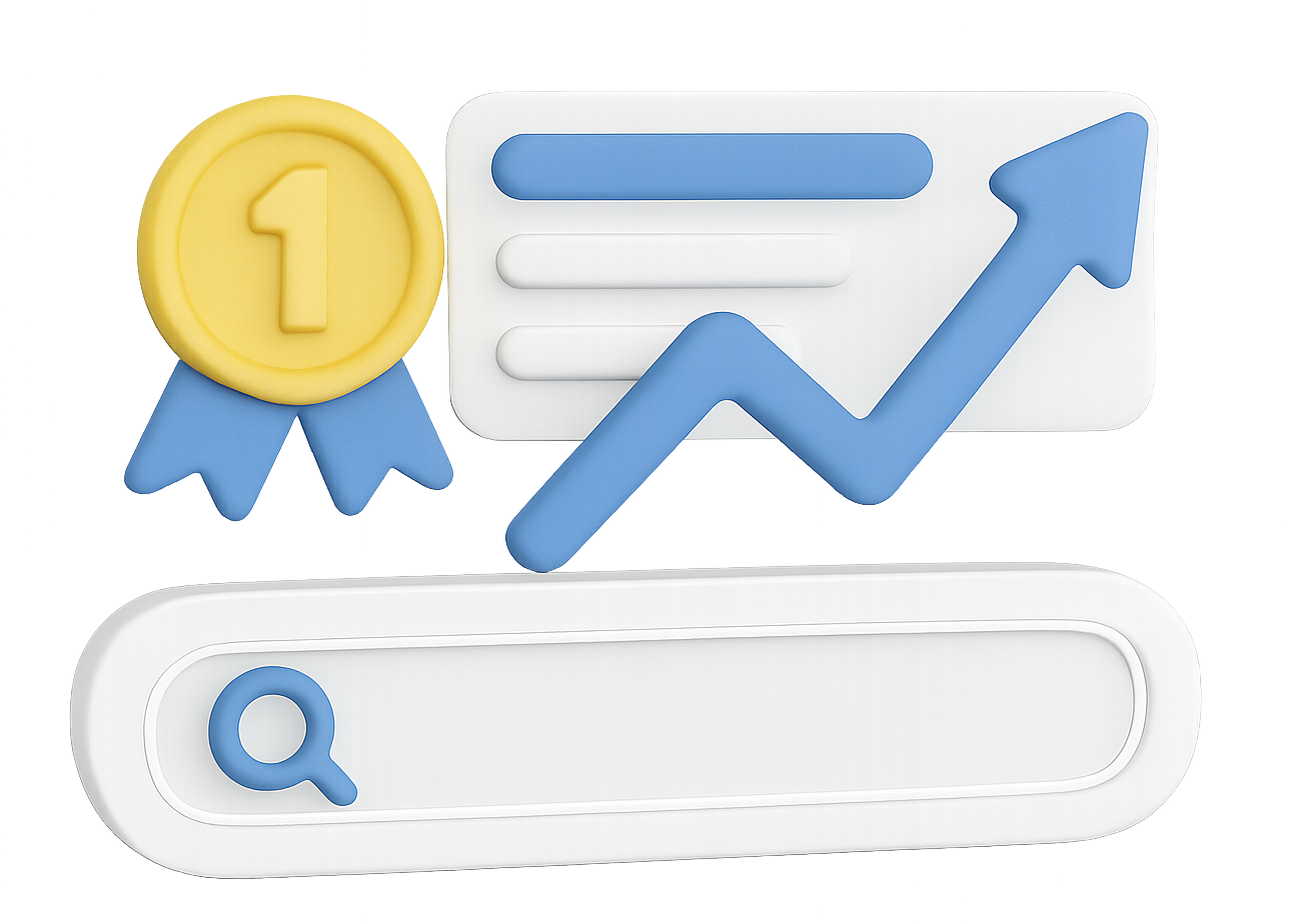 A blue and white icon with a picture of a mountain on it.