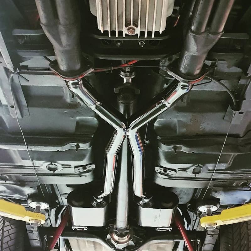 The Front End Of A Vehicle With Two Exhaust Pipes — MTM Automotive in Bentley Park, QLD