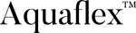 The aquaflex logo is black and white on a white background.