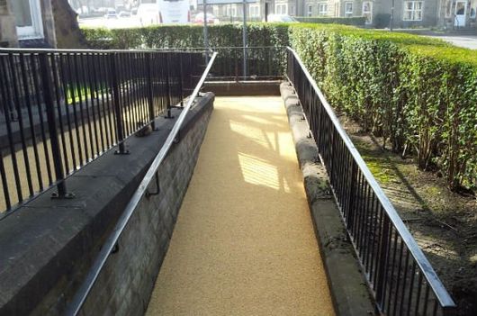 An anti-slip ramp