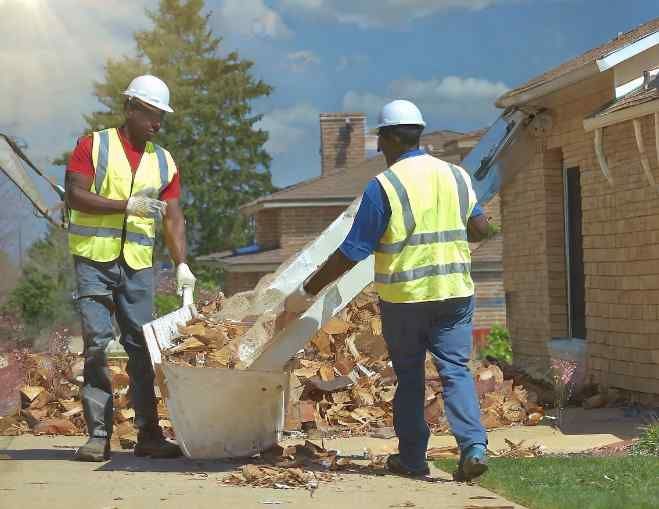 construction debris removal, construction trash removal with portage junk removal.