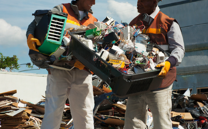 electronic waste disposal, with portage junk removal.
