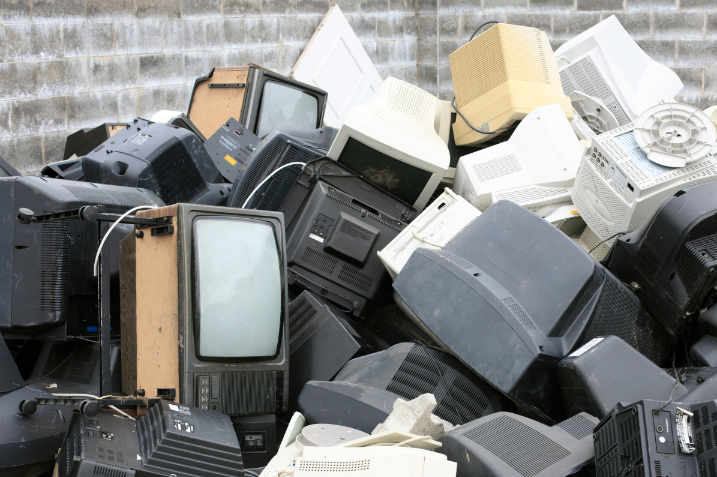 electronic waste disposal, environmental protect, and safe recycling practices. 