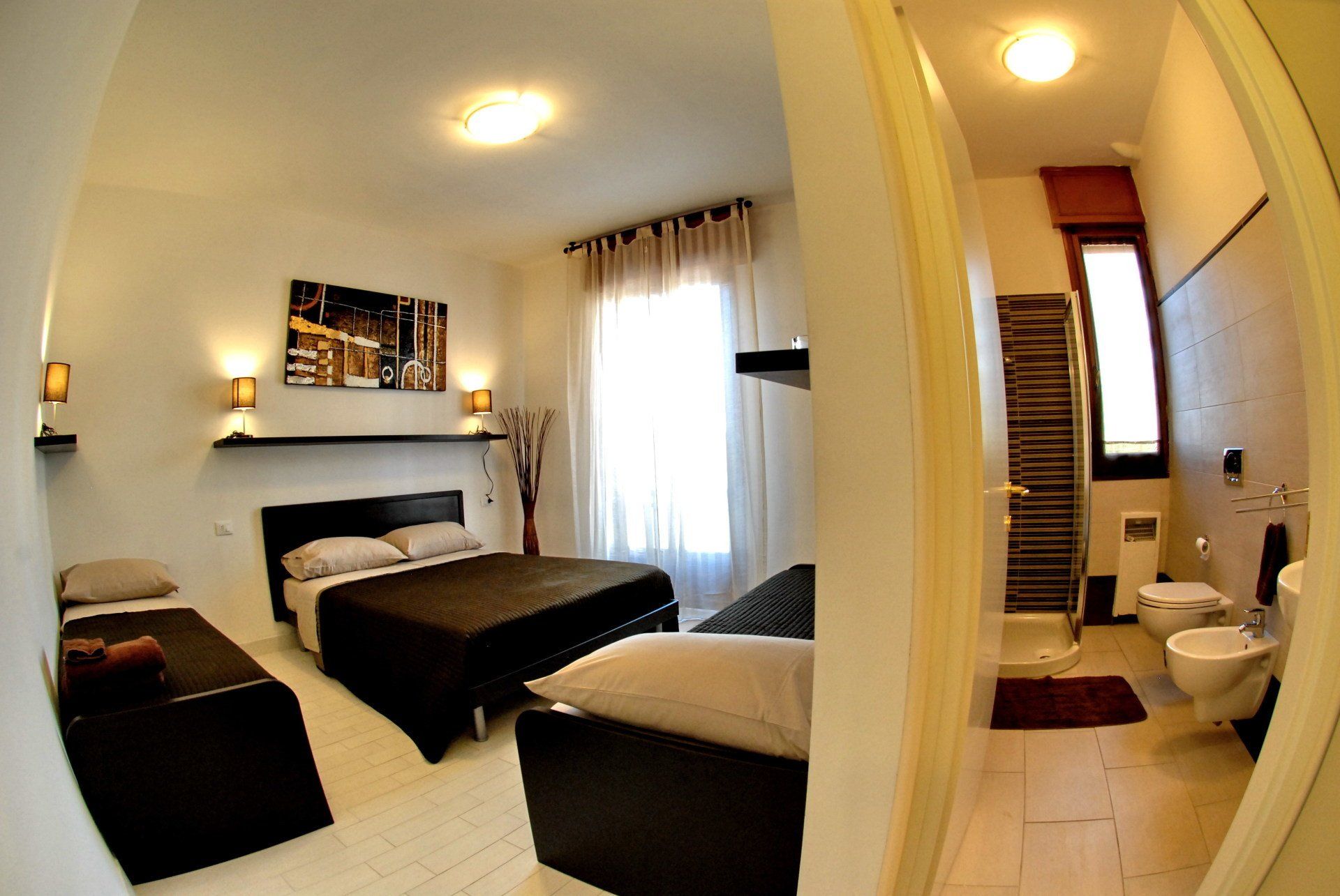 letto matrimoniale e singolo