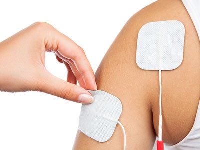 Elettrostimolatore su braccio