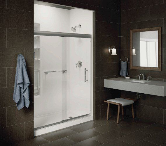 Shower Room With Glass Enclosure — Moline, IL — Midwest Bath Co.