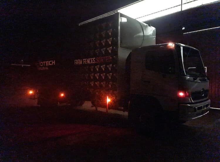 Truck That Says Otech on the Side of It - Turtle Couriers in Tamworth, NSW