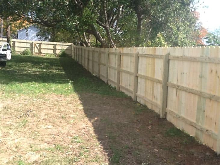 Wood Fence In Residential House — Madison, TN — Music City Fence Company