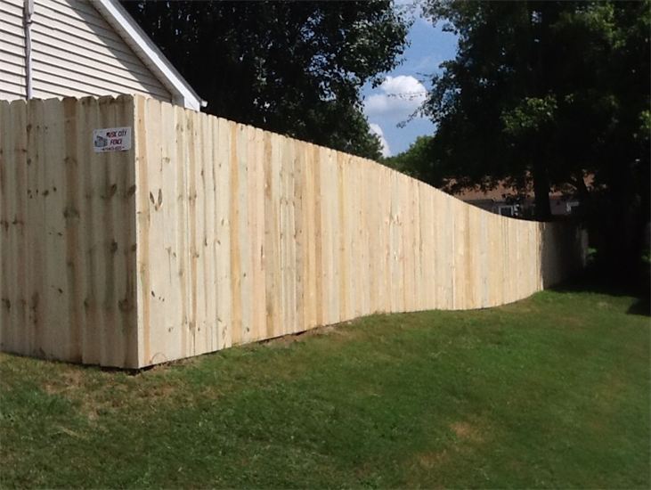Wood Fence And Trees — Madison, TN — Music City Fence Company
