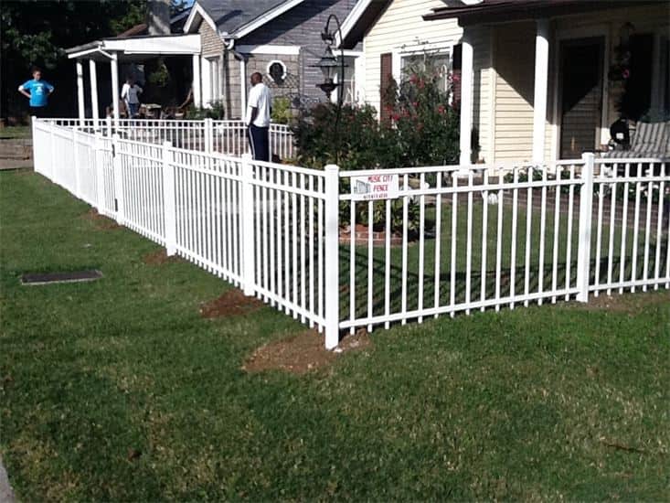 White Fence In Residential House — Madison, TN — Music City Fence Company