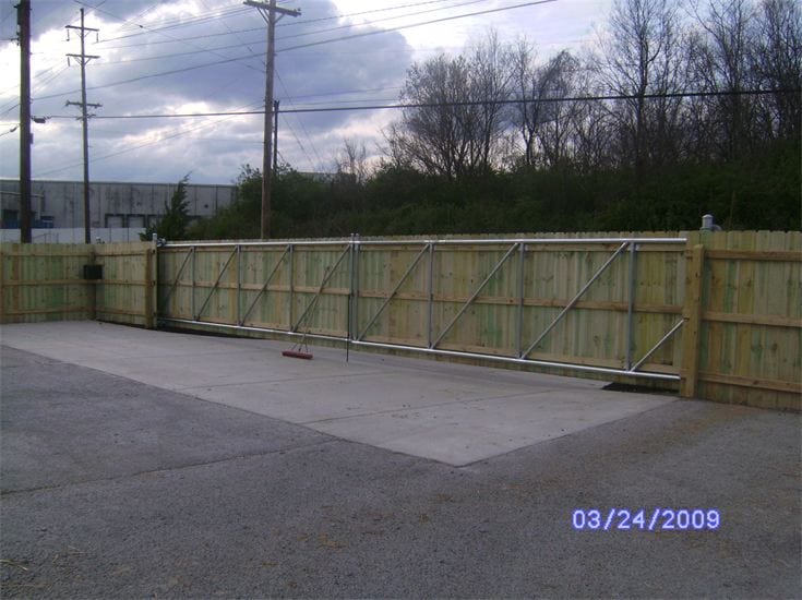 Wood Fence Around Commercial Property — Madison, TN — Music City Fence Company