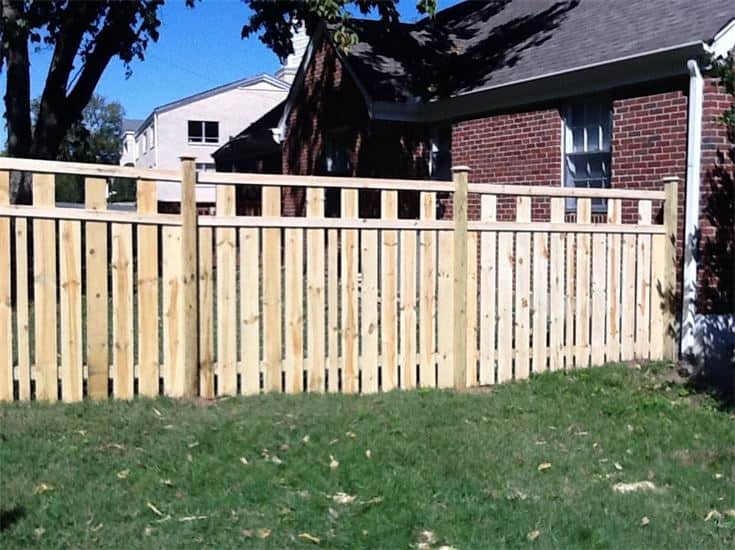 Wooden Fence At Garden Of House — Madison, TN — Music City Fence Company