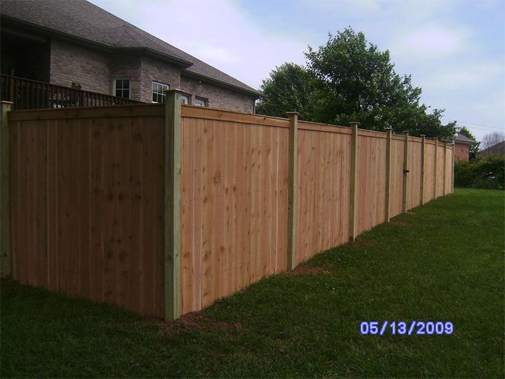 Vinyl Fence In A Modern House — Madison, TN — Music City Fence Company