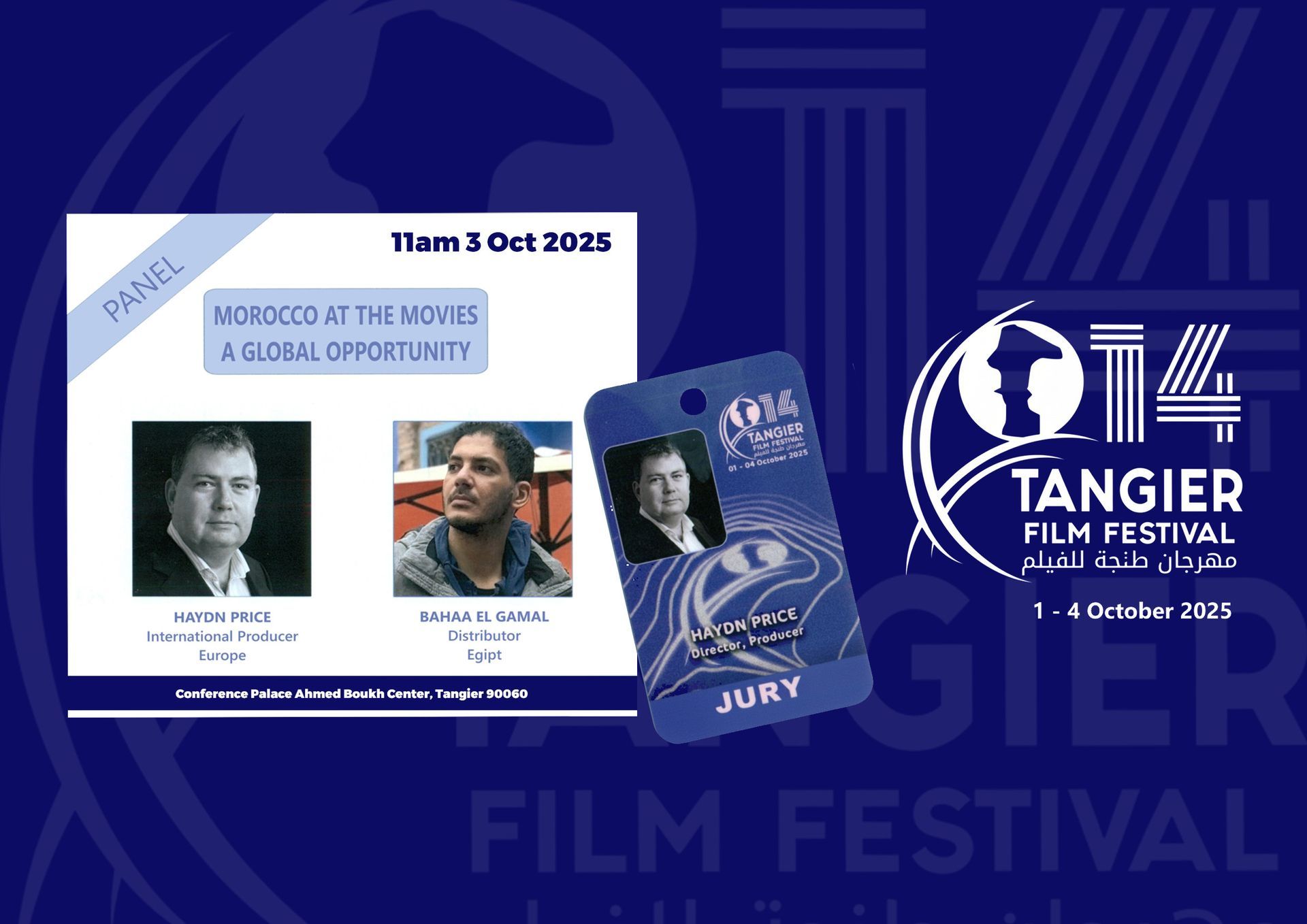 Tangier Film Festival panel Haydn Price Morocco At The Movies - A Global Opportunity.