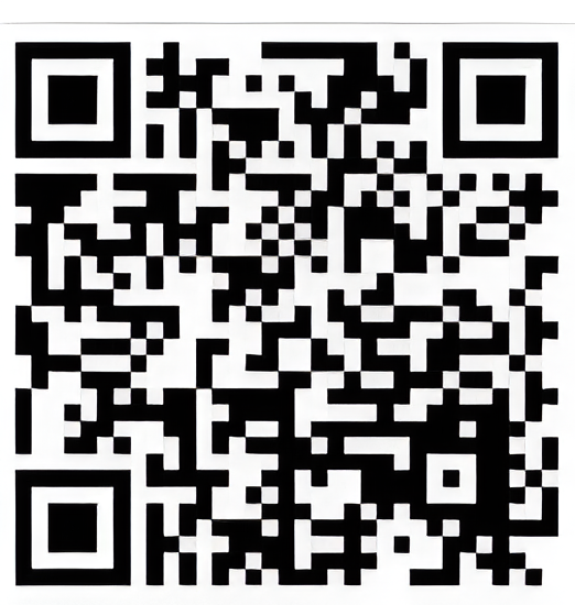 QR code with a pattern of black and white squares.