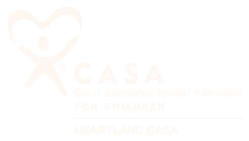 CASA logo: Heart-shaped figure, CASA text, 