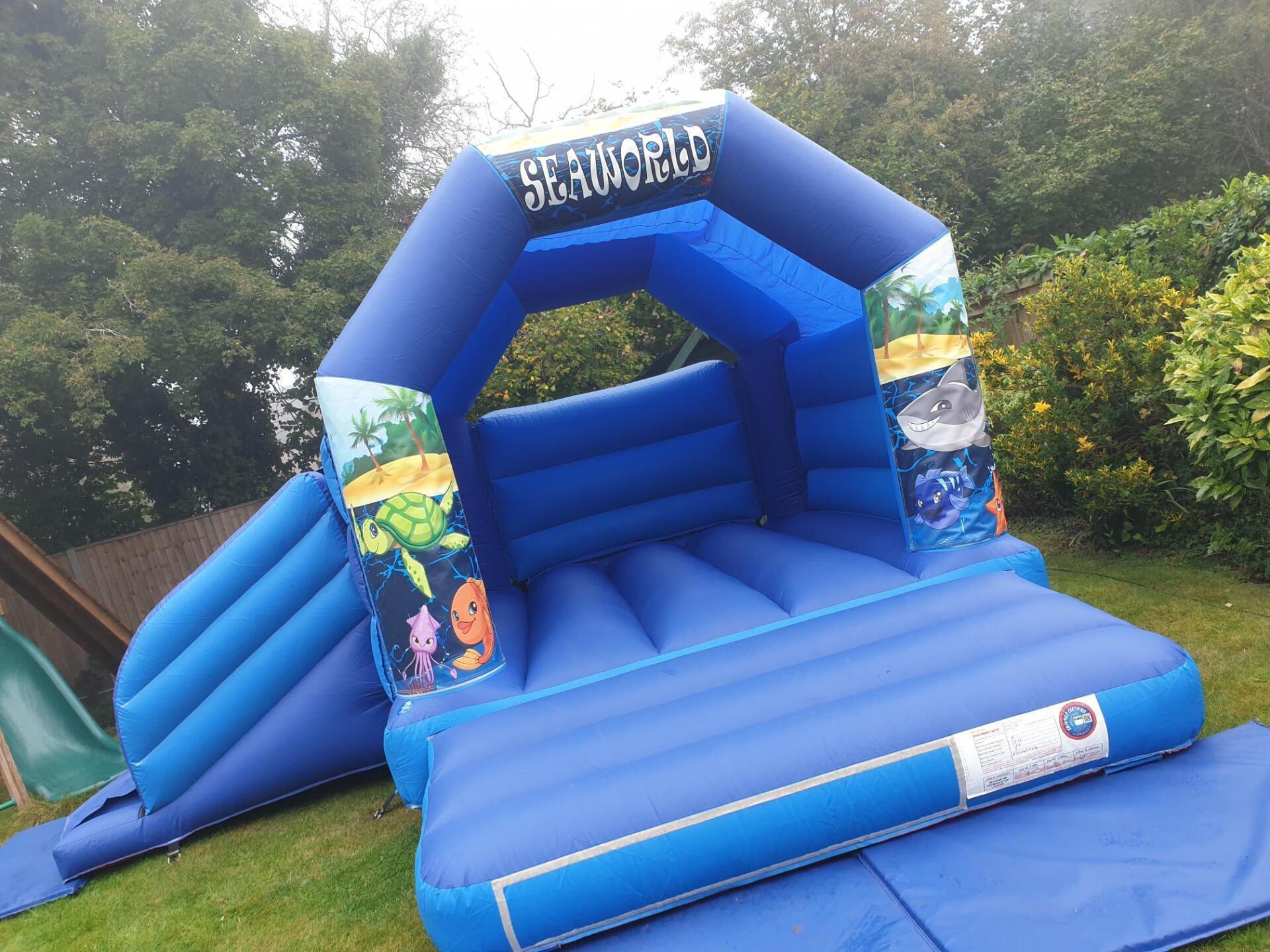 Slide combo castles in Yateley | Top Banana Bouncy Castles