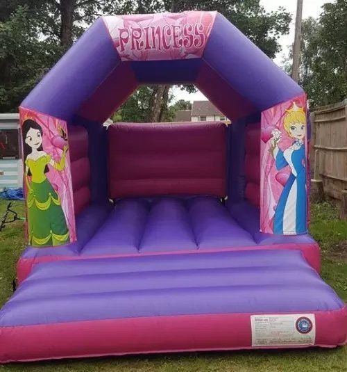 pink and purple pricess small bouncy castle
