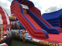 inflatable slide with circus theme