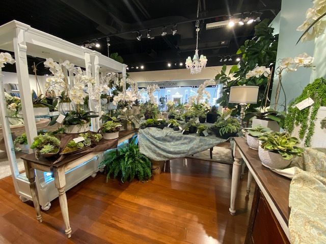 silk florlas and plants in vases