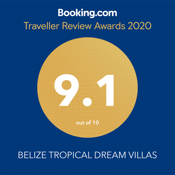 Booking.com traveller review awards 2020 belize tropical dream villas