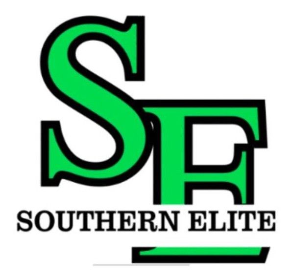 Green "SF" logo with black outline over "Southern Elite".